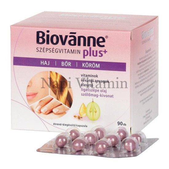 Biovanne Plus szépség vitamin kapszula 90x